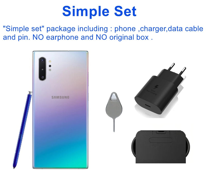 Samsung Galaxy Note10+ Note10 Plus 5G N976B 512GB ROM 12GB RAM Global Version 6.8&quot; Octa Core Exynos Original 5G