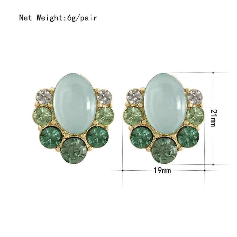 Brincos redondos zircônio cúbico aaa verde clássico, redondos, cristal, brincos para meninas, para mulheres multicolor moda joias brincos