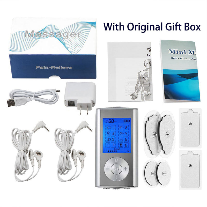 Dez ems unidade 8 modos fisioterapia dispositivo palma digital melhor máquina de alívio da dor para o pescoço volta estimulador muscular lombar terapia corpo massageador