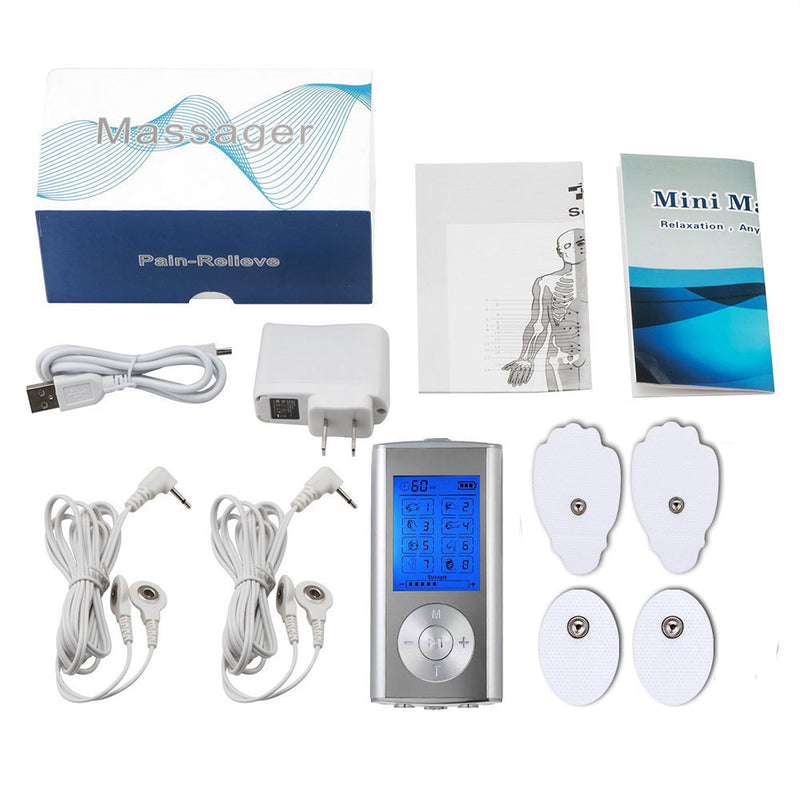 Dez ems unidade 8 modos fisioterapia dispositivo palma digital melhor máquina de alívio da dor para o pescoço volta estimulador muscular lombar terapia corpo massageador