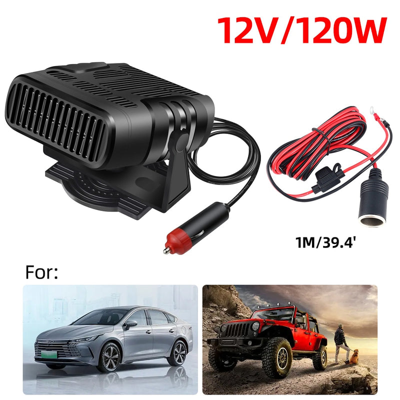 Aquecedor de carro portátil 12v/24v 120w 200w aquecimento do pára-brisa automático defogger de aquecimento rápido para todos os carros