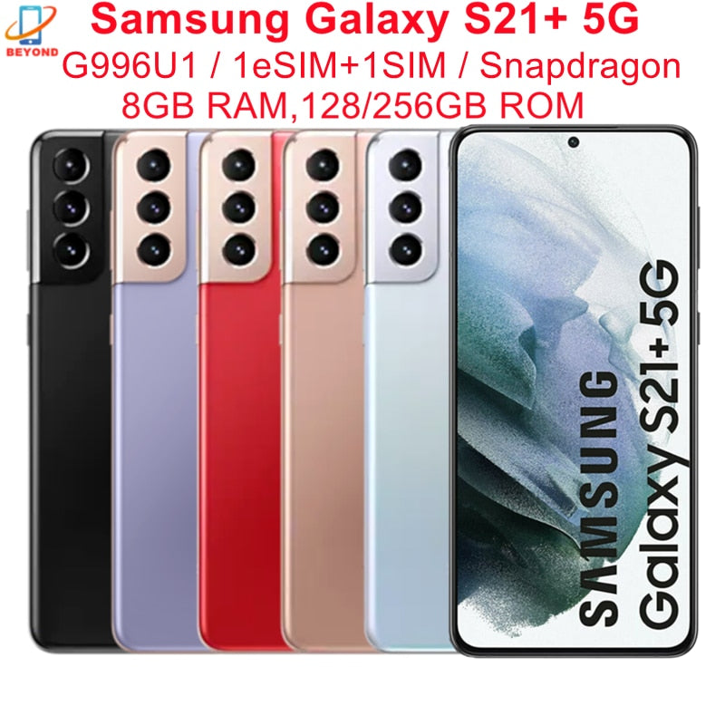 Samsung Galaxy S21 Plus S21+ 5G G996U1 6.7&quot; ROM 128/256GB RAM 8GB Snapdragon 888 NFC Octa Core Original 5G Android