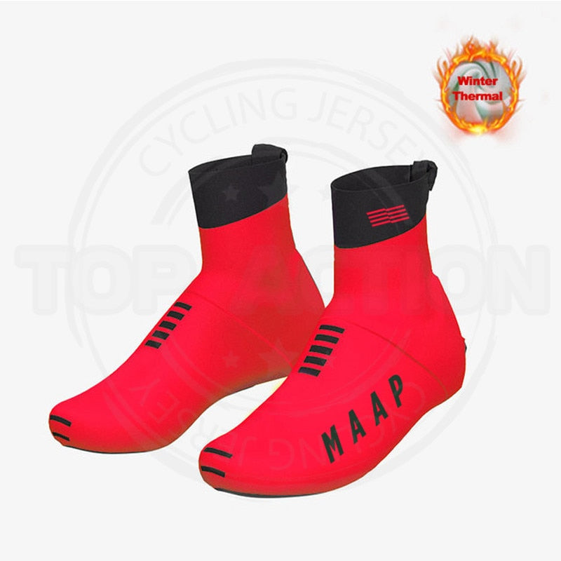 2022 maap mais novo inverno térmica ciclismo capa de sapato ciclismo coverroad bicicleta overshoes cubre sapato capa à prova vento