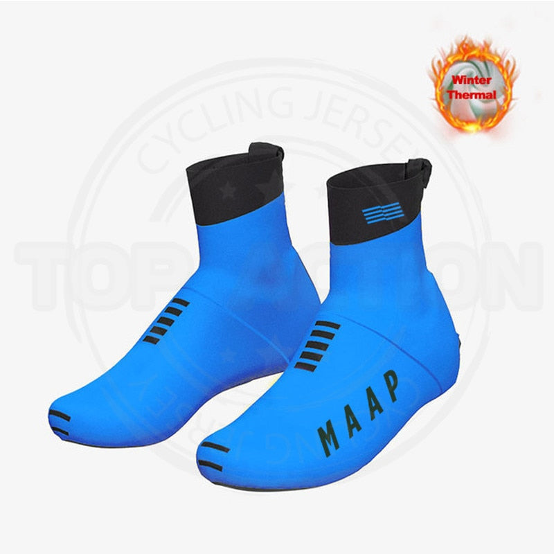 2022 maap mais novo inverno térmica ciclismo capa de sapato ciclismo coverroad bicicleta overshoes cubre sapato capa à prova vento