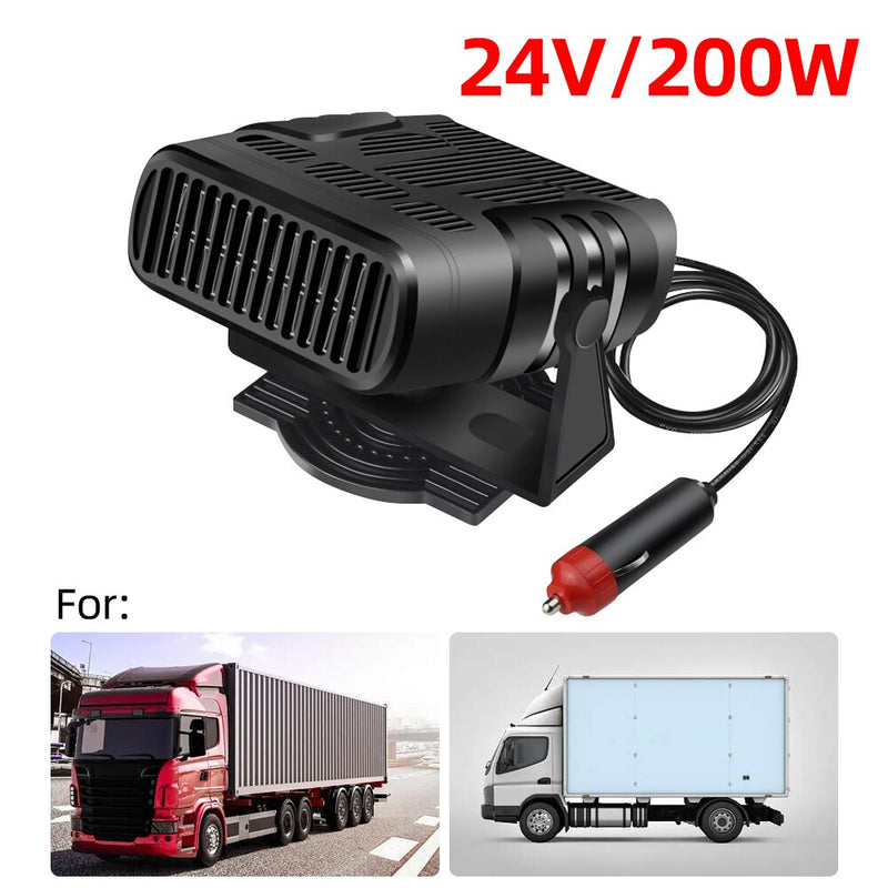 Aquecedor de carro portátil 12v/24v 120w 200w aquecimento do pára-brisa automático defogger de aquecimento rápido para todos os carros