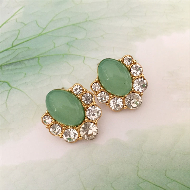 Brincos redondos zircônio cúbico aaa verde clássico, redondos, cristal, brincos para meninas, para mulheres multicolor moda joias brincos