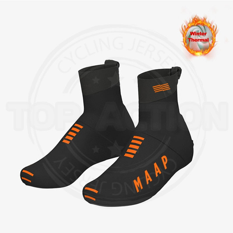 2022 maap mais novo inverno térmica ciclismo capa de sapato ciclismo coverroad bicicleta overshoes cubre sapato capa à prova vento