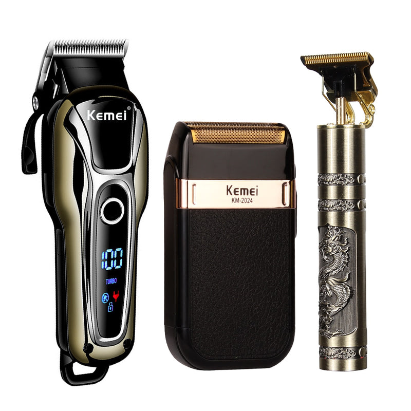 Máquina de Corte de Cabelo Weasti clipper recarregável máquina de corte de cabelo elétrica profissional aparador de barbeiro electr shaver lâmina de acabamento sem fio