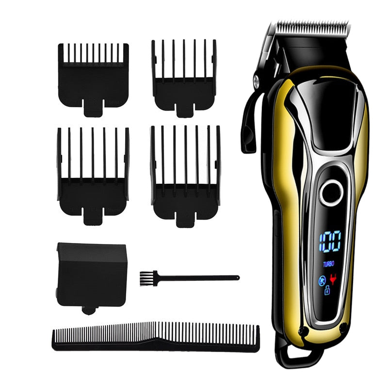 Máquina de Corte de Cabelo Weasti clipper recarregável máquina de corte de cabelo elétrica profissional aparador de barbeiro electr shaver lâmina de acabamento sem fio