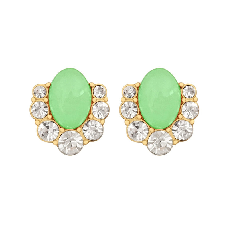 Brincos redondos zircônio cúbico aaa verde clássico, redondos, cristal, brincos para meninas, para mulheres multicolor moda joias brincos